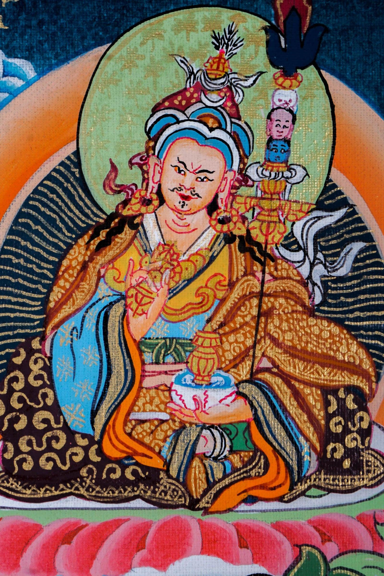 Premium Hand Art Manjushri Thangka For home decor and and Wall hanging 