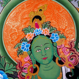 Premium Hand Art Manjushri Thangka For home decor and and Wall hanging 