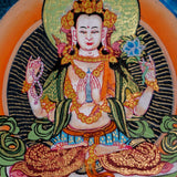 Premium Hand Art Manjushri Thangka For home decor and and Wall hanging 