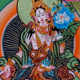 Premium Hand Art Manjushri Thangka For home decor and and Wall hanging 