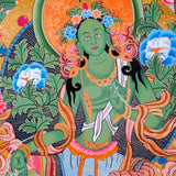 Premium Hand Art Manjushri Thangka For home decor and and Wall hanging 