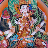 Premium Hand Art Manjushri Thangka For home decor and and Wall hanging 