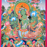 Premium Hand Art Manjushri Thangka For home decor and and Wall hanging 