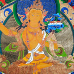 Sword of Wisdom - Manjushri Thangka Painting  For Meditational Practice and Spiritual Gifts