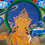 Sword of Wisdom - Manjushri Thangka Painting  For Meditational Practice and Spiritual Gifts