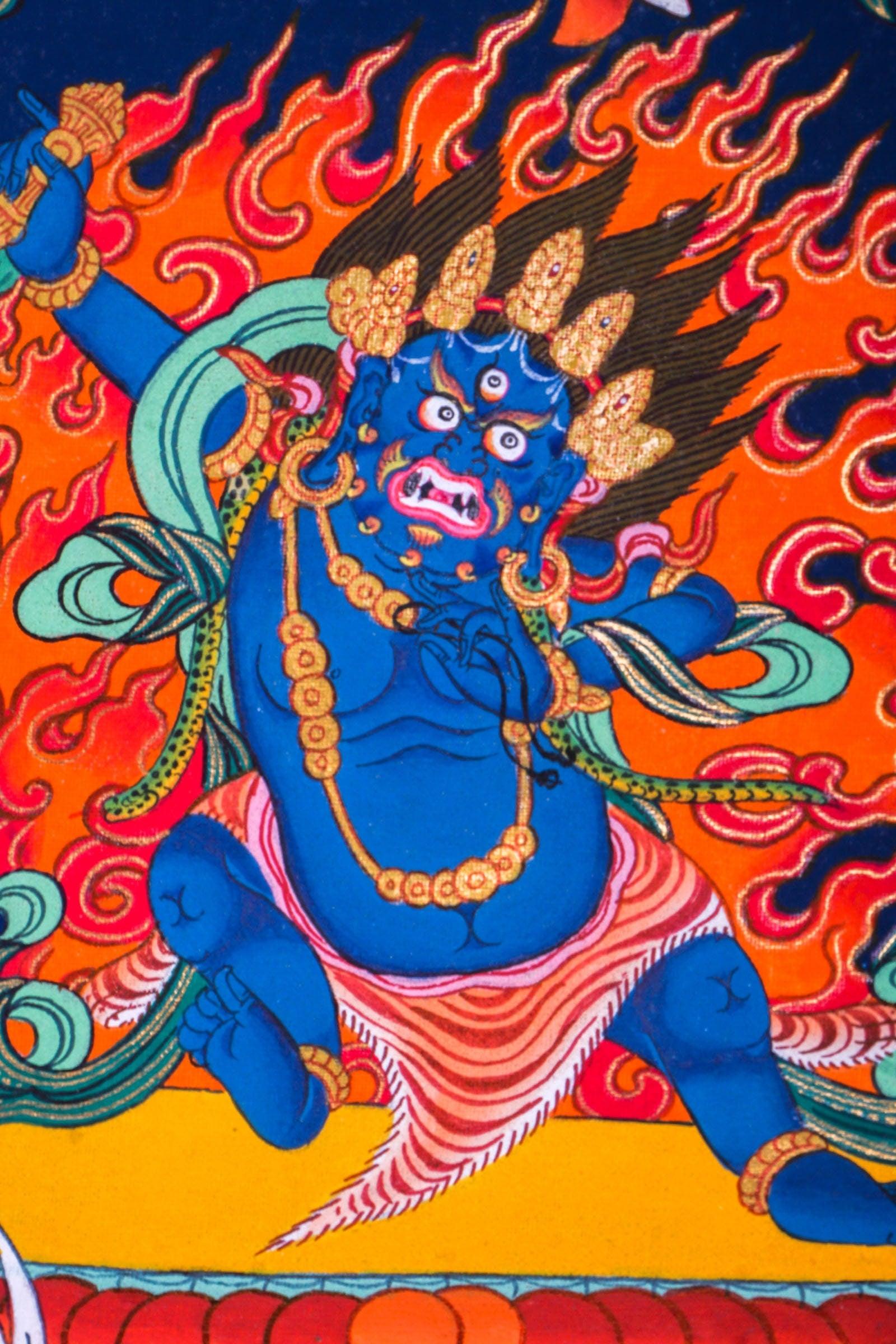 Manjushri Thangka Painting For Meditational Practice and Spiritual Gifts