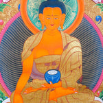 Shakyamuni Buddha Thangka painting  For Meditational Practice and Spiritual Gifts