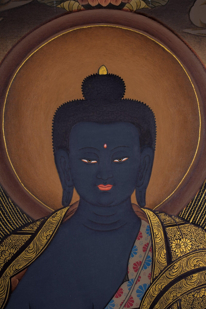 Thangka painting of Medicine Buddha - Himalayas Shop