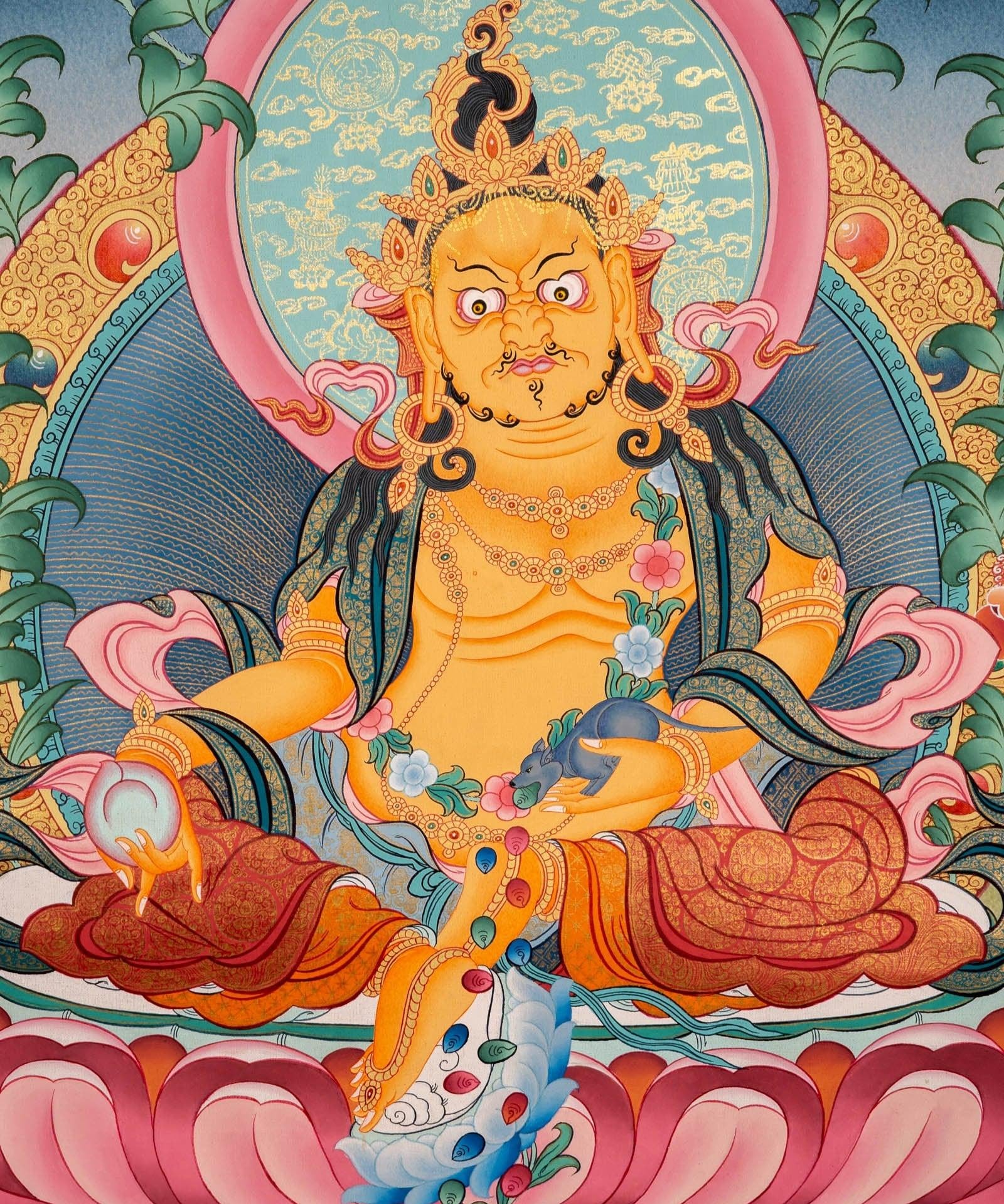Best Quality Zambala Thangka  For Meditational Practice and Spiritual Gifts