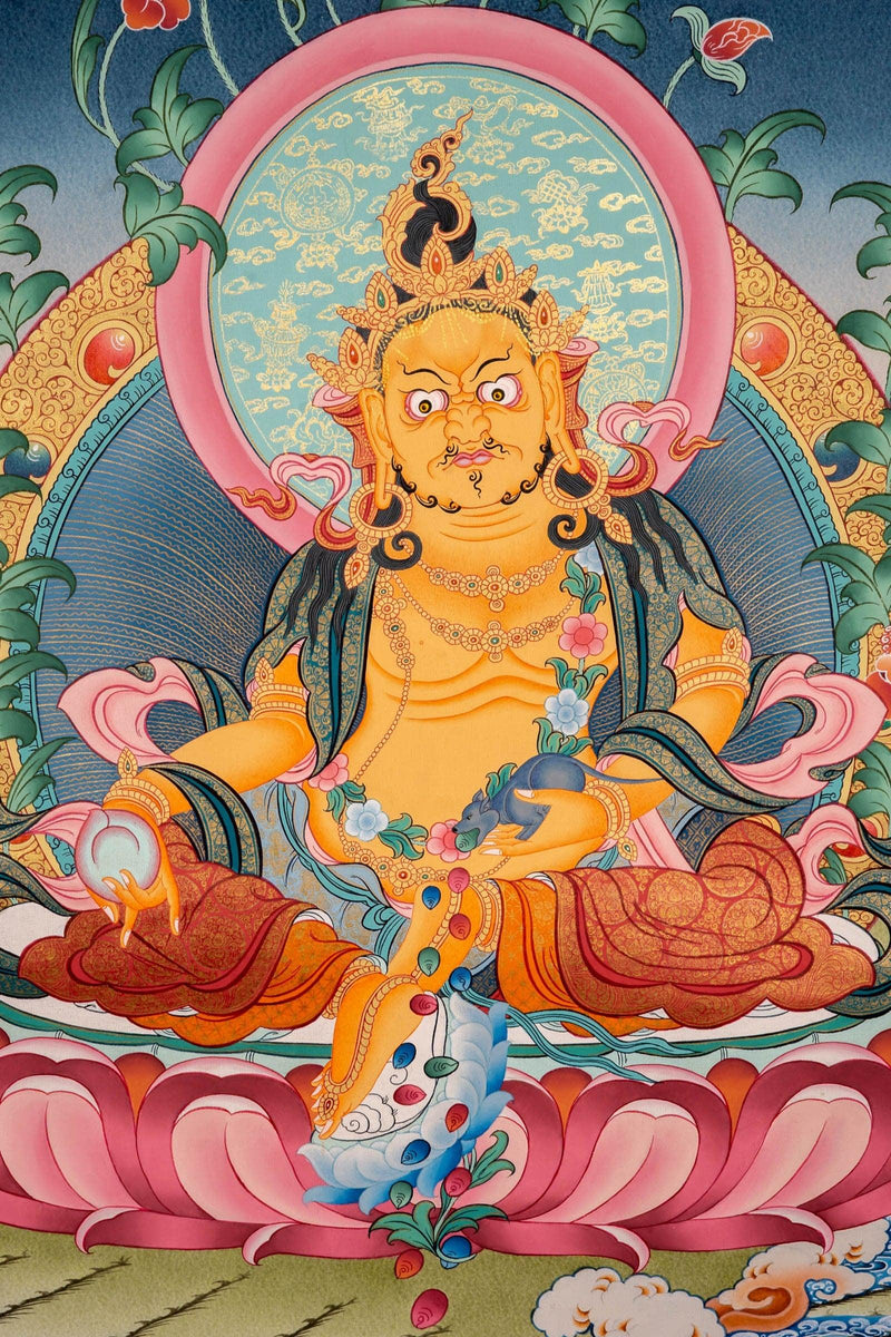 Best Quality Zambala Thangka  For Meditational Practice and Spiritual Gifts