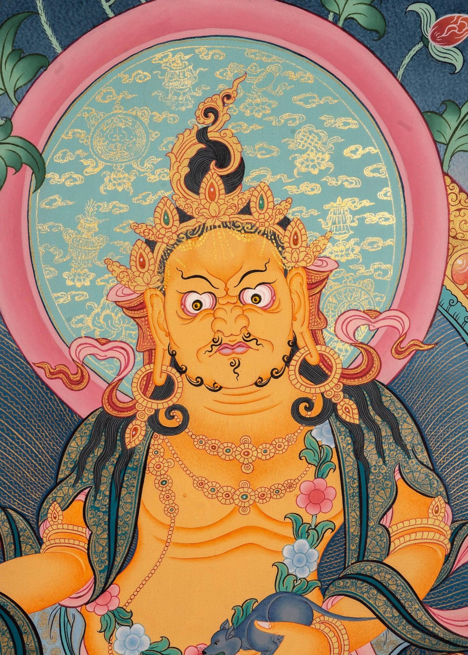 Best Quality Zambala Thangka  For Meditational Practice and Spiritual Gifts