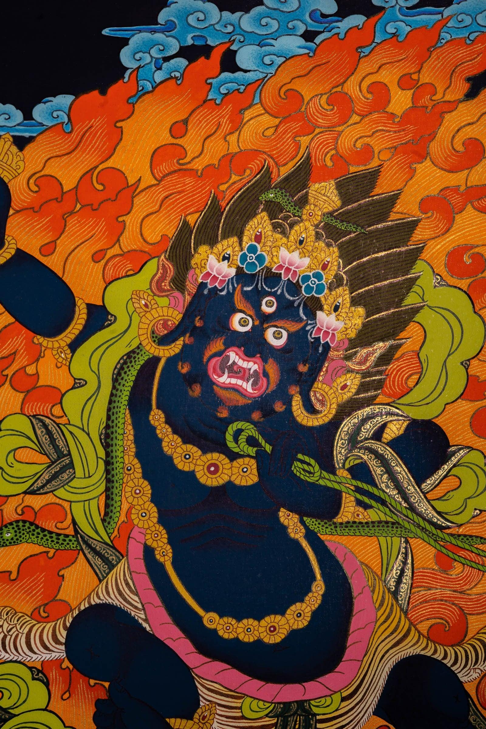Vajrapani Buddhist Thangka Painting For home decor and and Wall hanging  