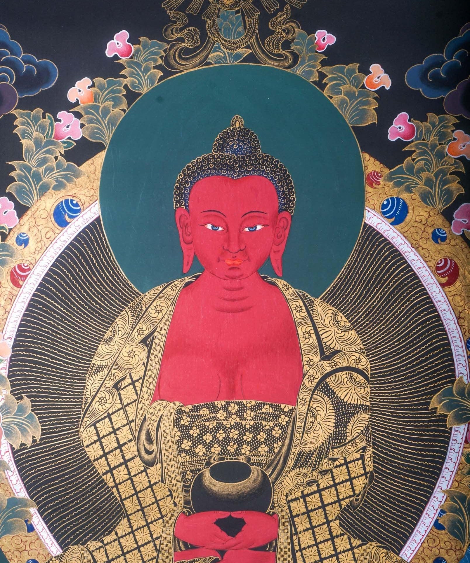 Amitahba Buddha Thangka Painting For home decor and and Wall hanging 