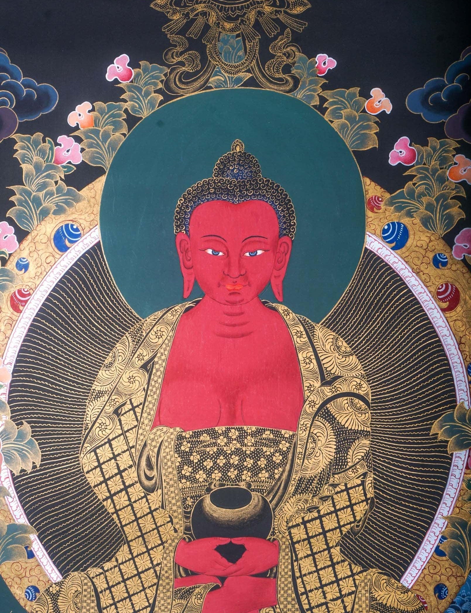 Amitahba Buddha Thangka Painting For home decor and and Wall hanging 