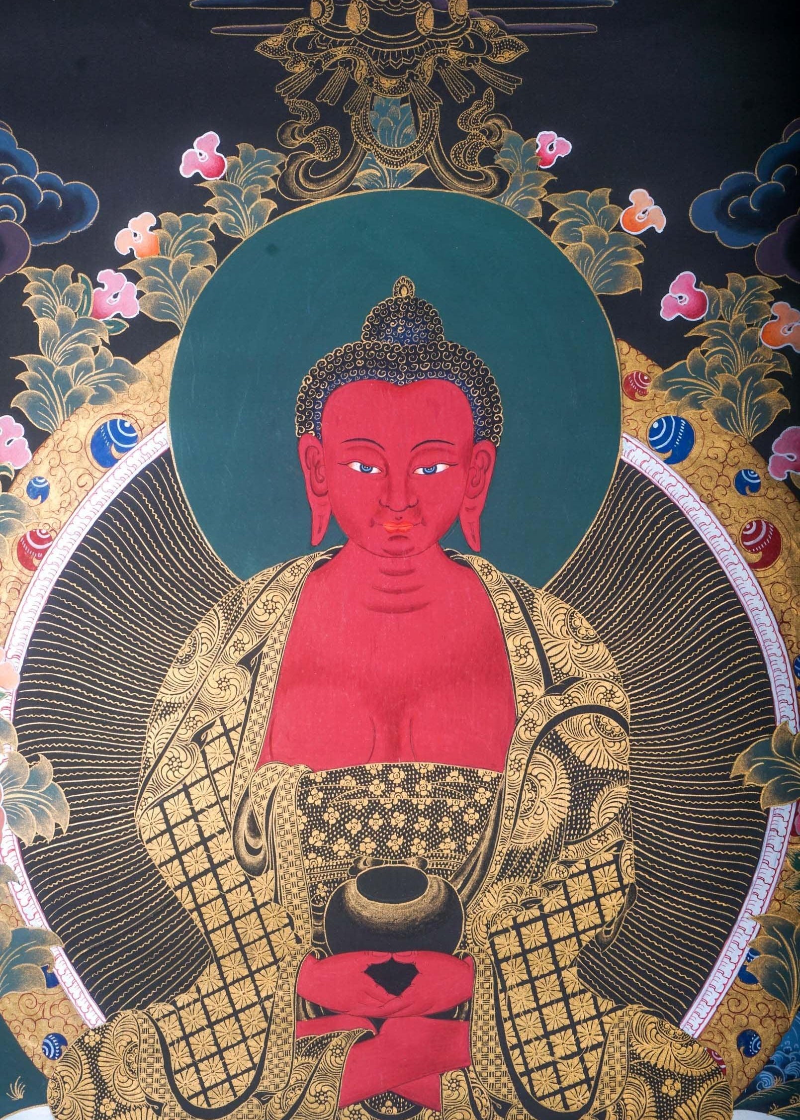 Amitahba Buddha Thangka Painting For home decor and and Wall hanging 