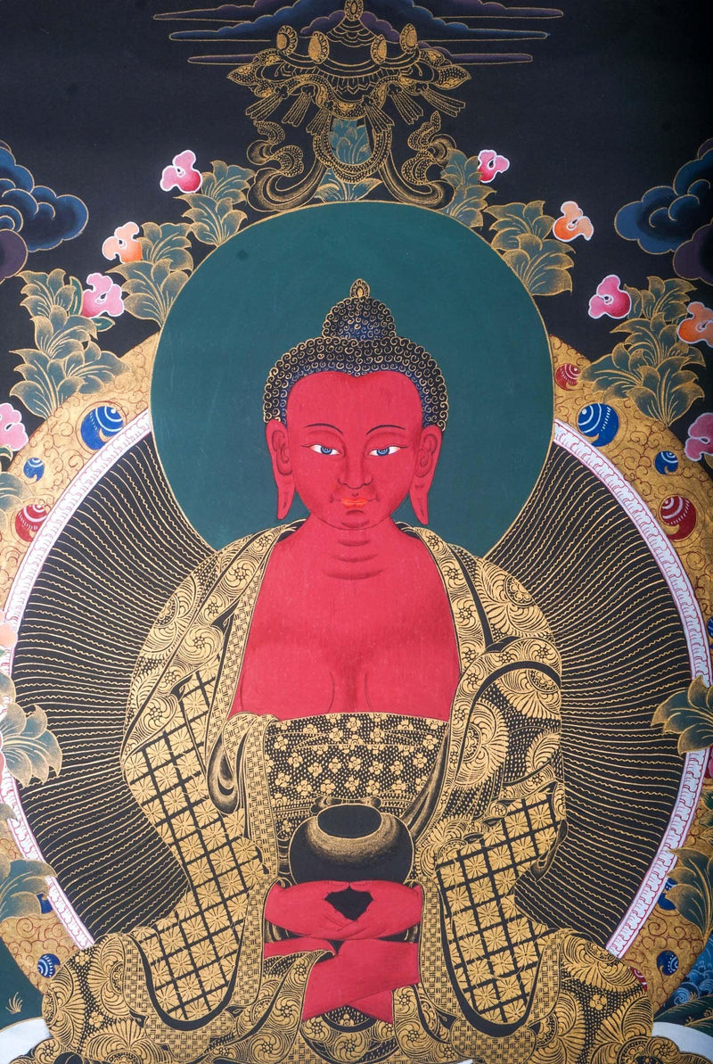 Amitahba Buddha Thangka Painting For home decor and and Wall hanging 