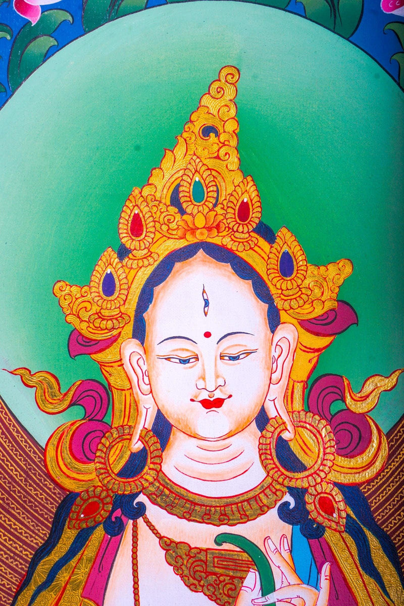 White Tara Thangka - Liberator For Meditational Practice and Spiritual Gifts