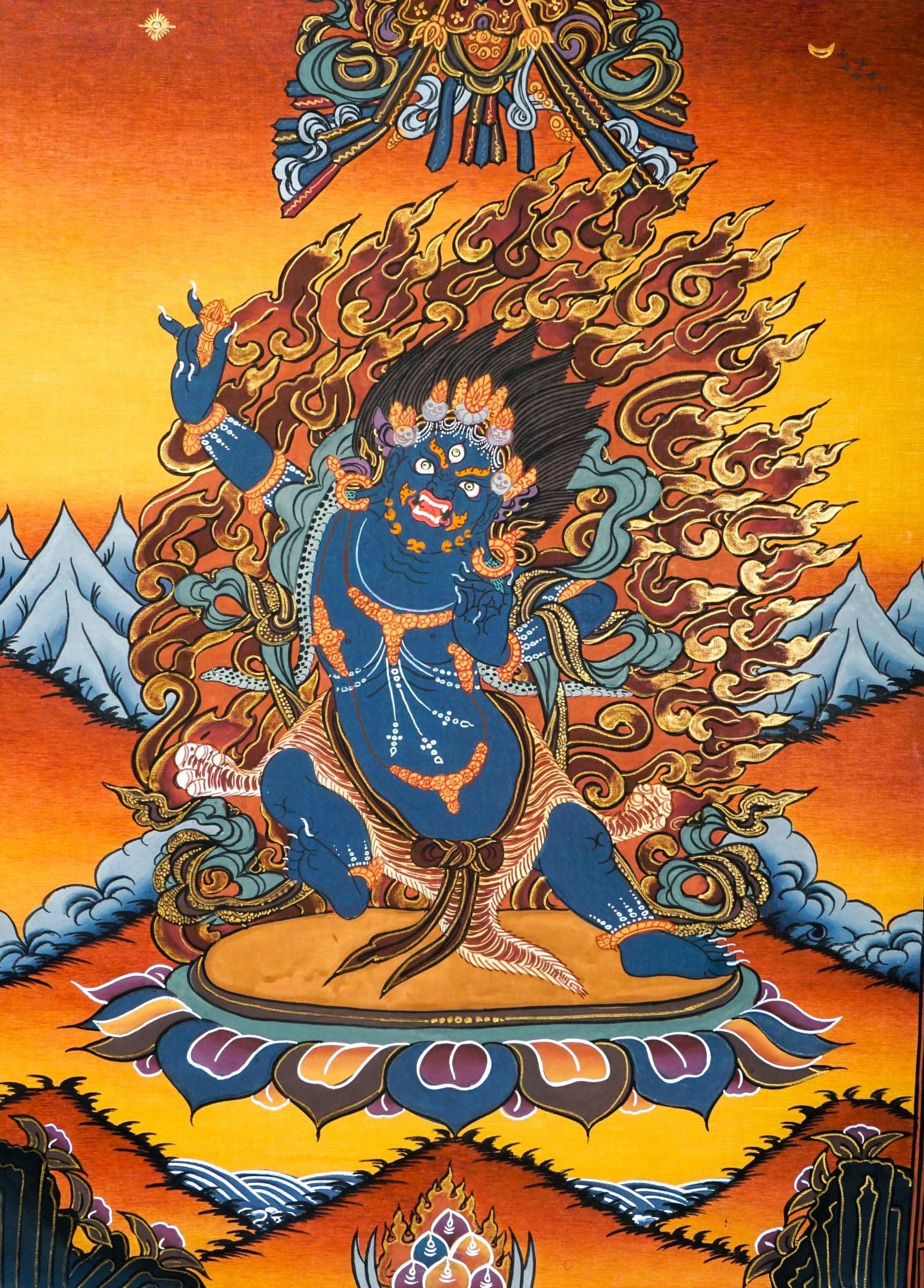 Vajrapani Buddhist Thangka Painting