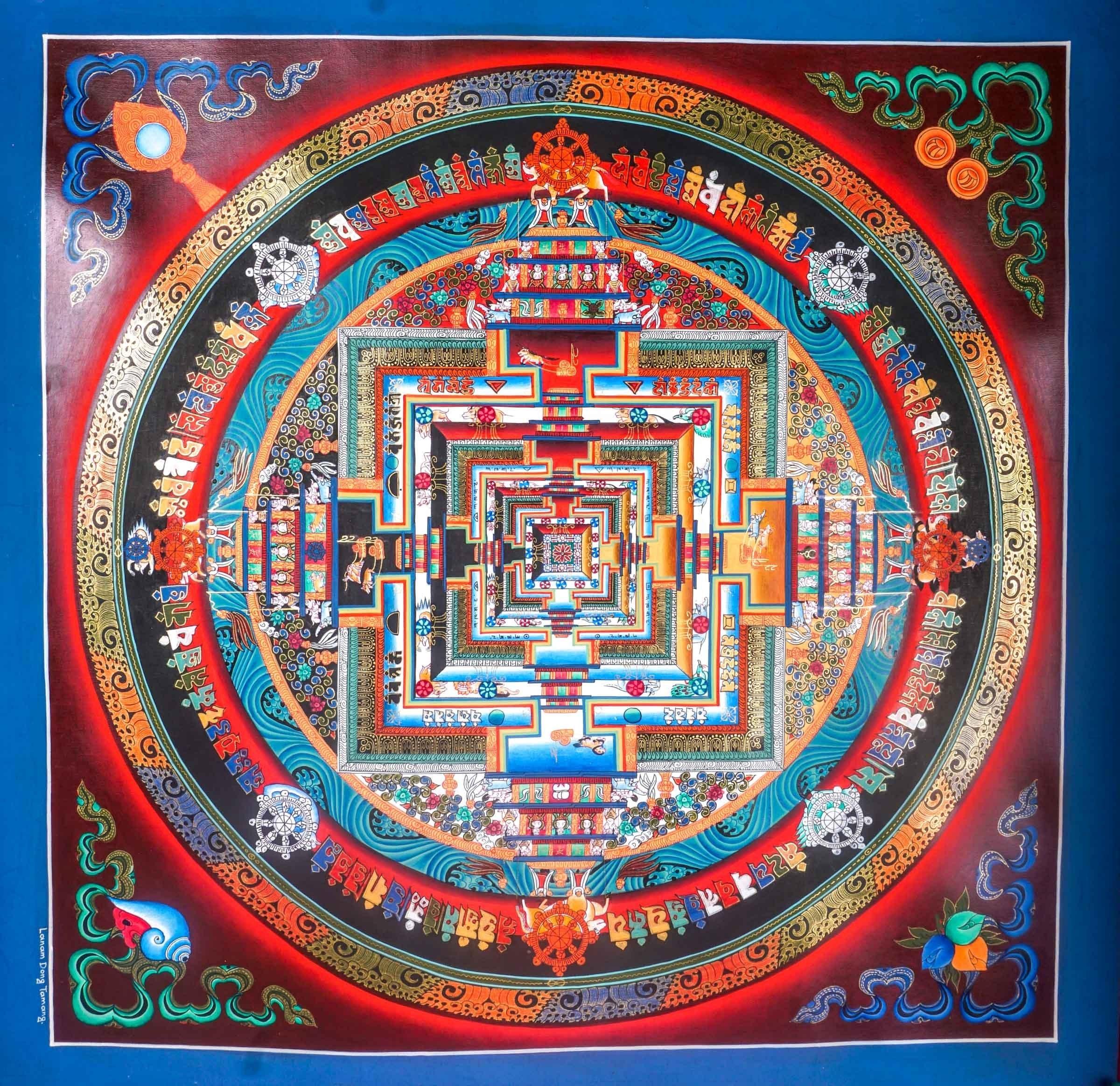 Kalchakra Mandala Painting - Himalayas Shop