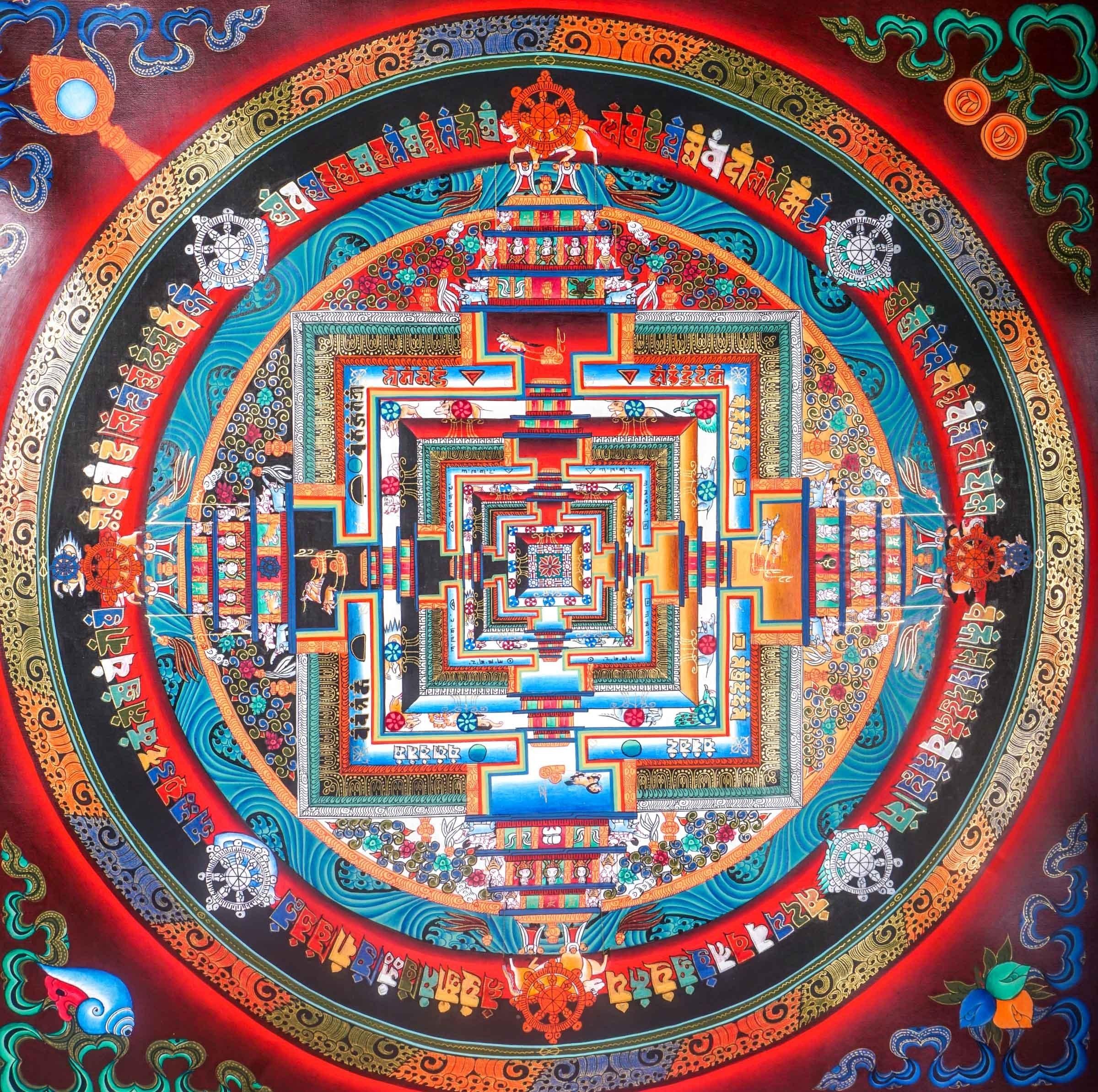 Kalchakra Mandala Painting - Himalayas Shop