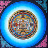 Lotus Kalchakra Mandala Thanka Painting - Himalayas Shop