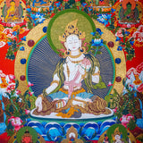 White Tara Tibetan Thangka Art - Himalayas Shop