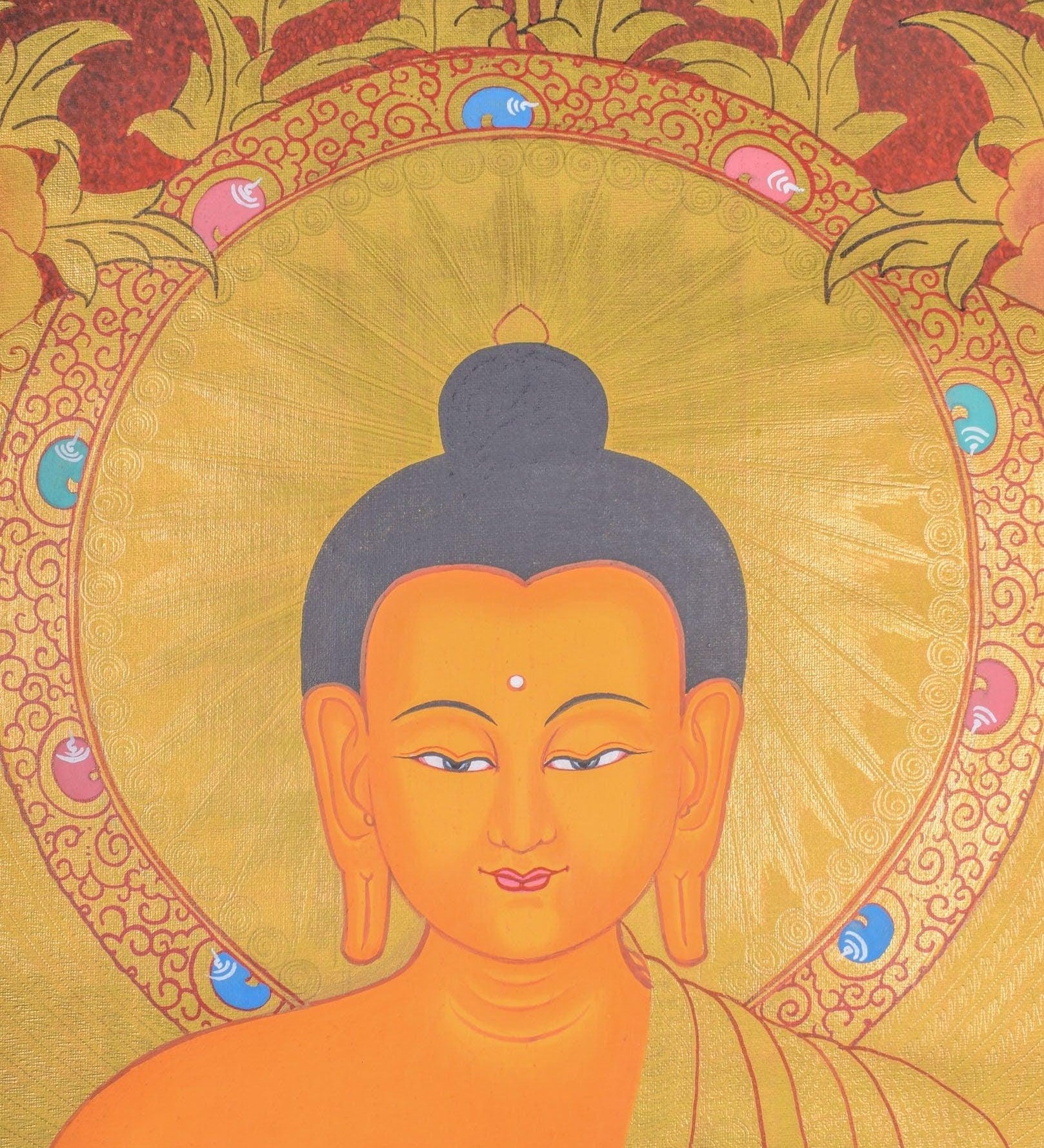 Thangka Painting of Shakyamuni Buddha - Himalayas Shop