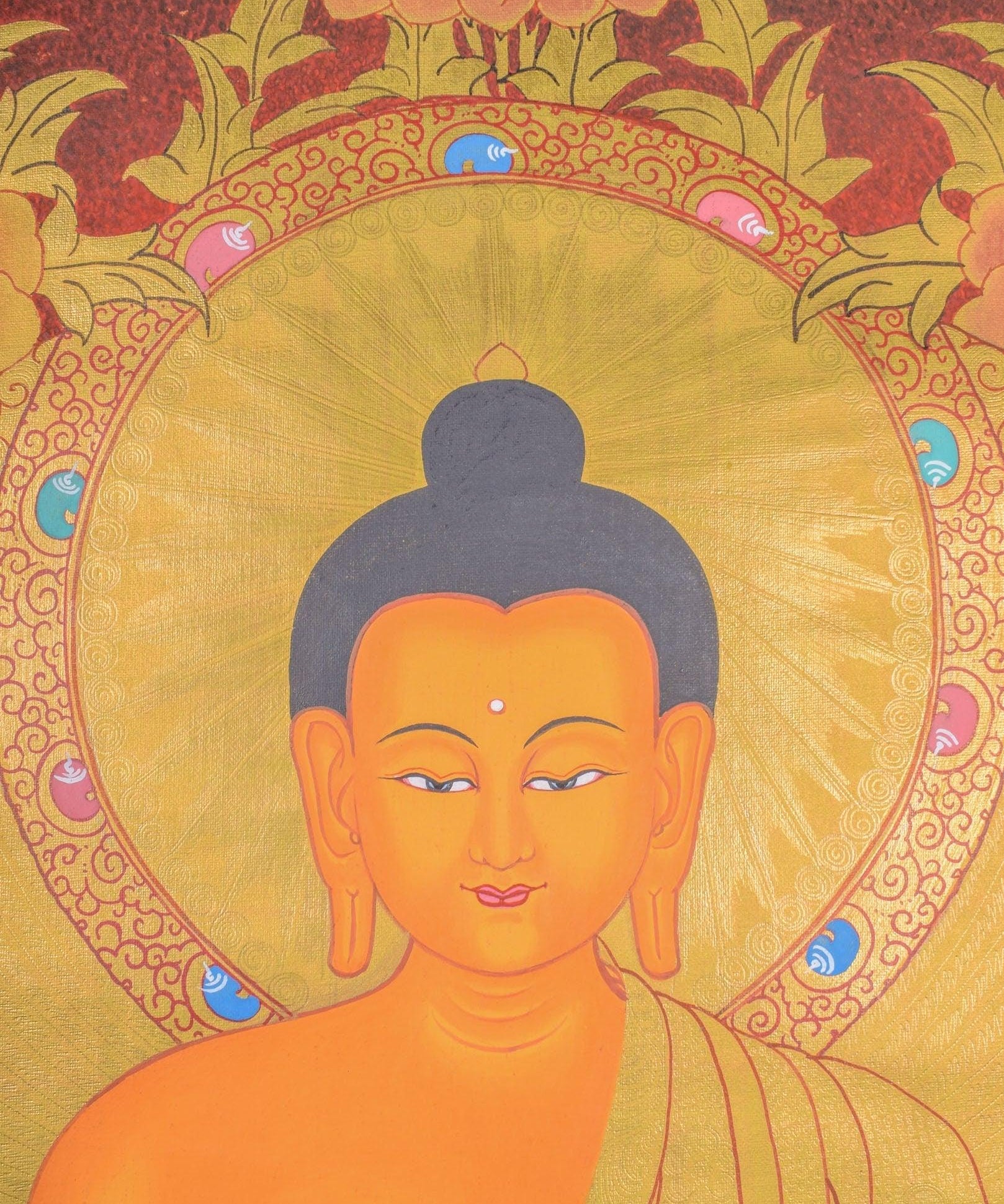 Thangka Painting of Shakyamuni Buddha - Himalayas Shop