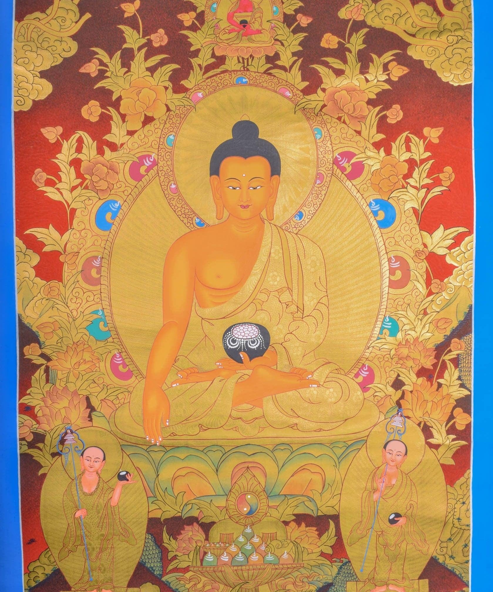 Thangka Painting of Shakyamuni Buddha - Himalayas Shop