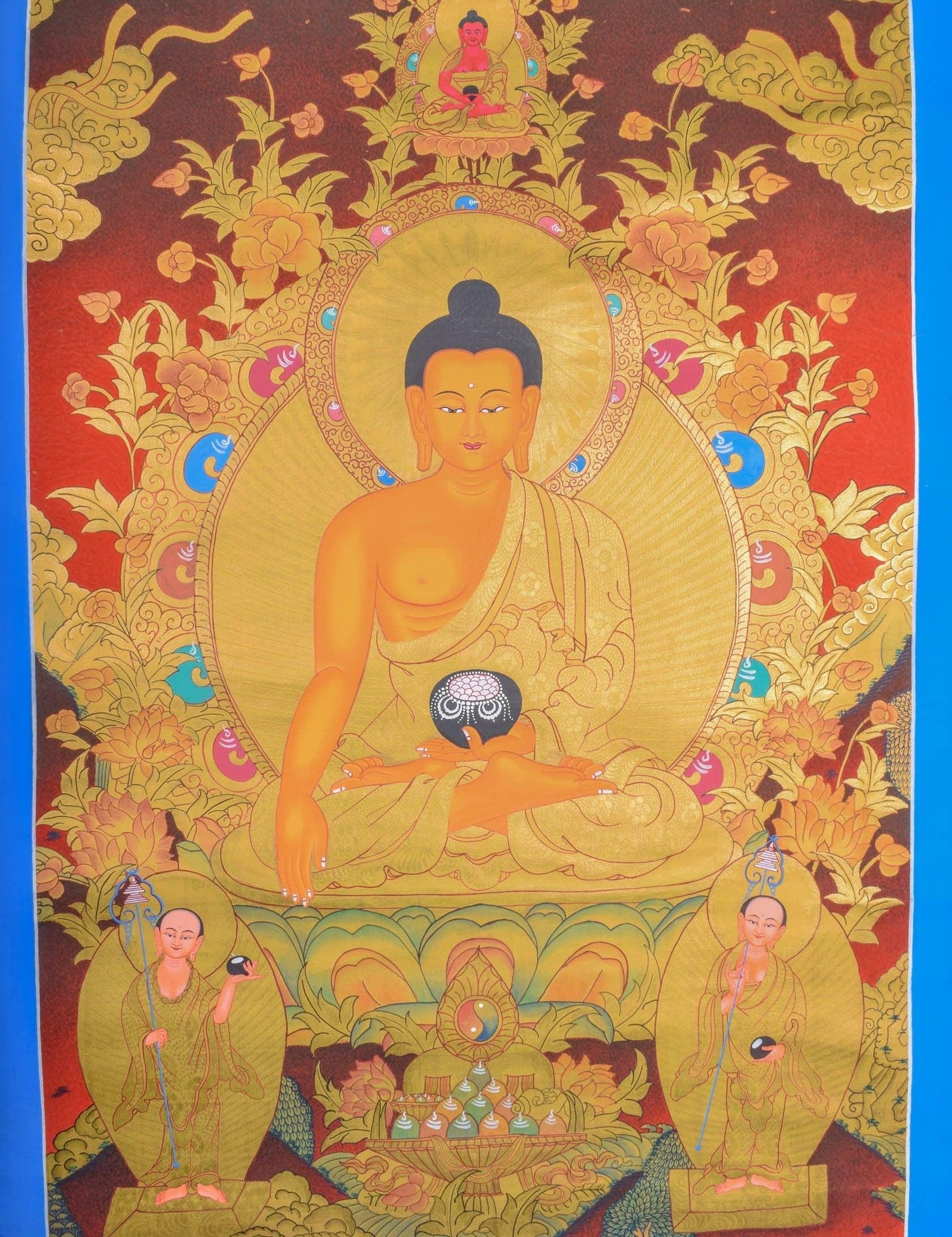 Thangka Painting of Shakyamuni Buddha - Himalayas Shop