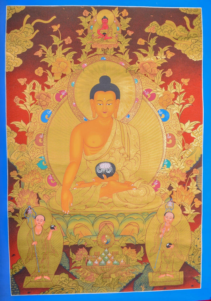 Thangka Painting of Shakyamuni Buddha - Himalayas Shop