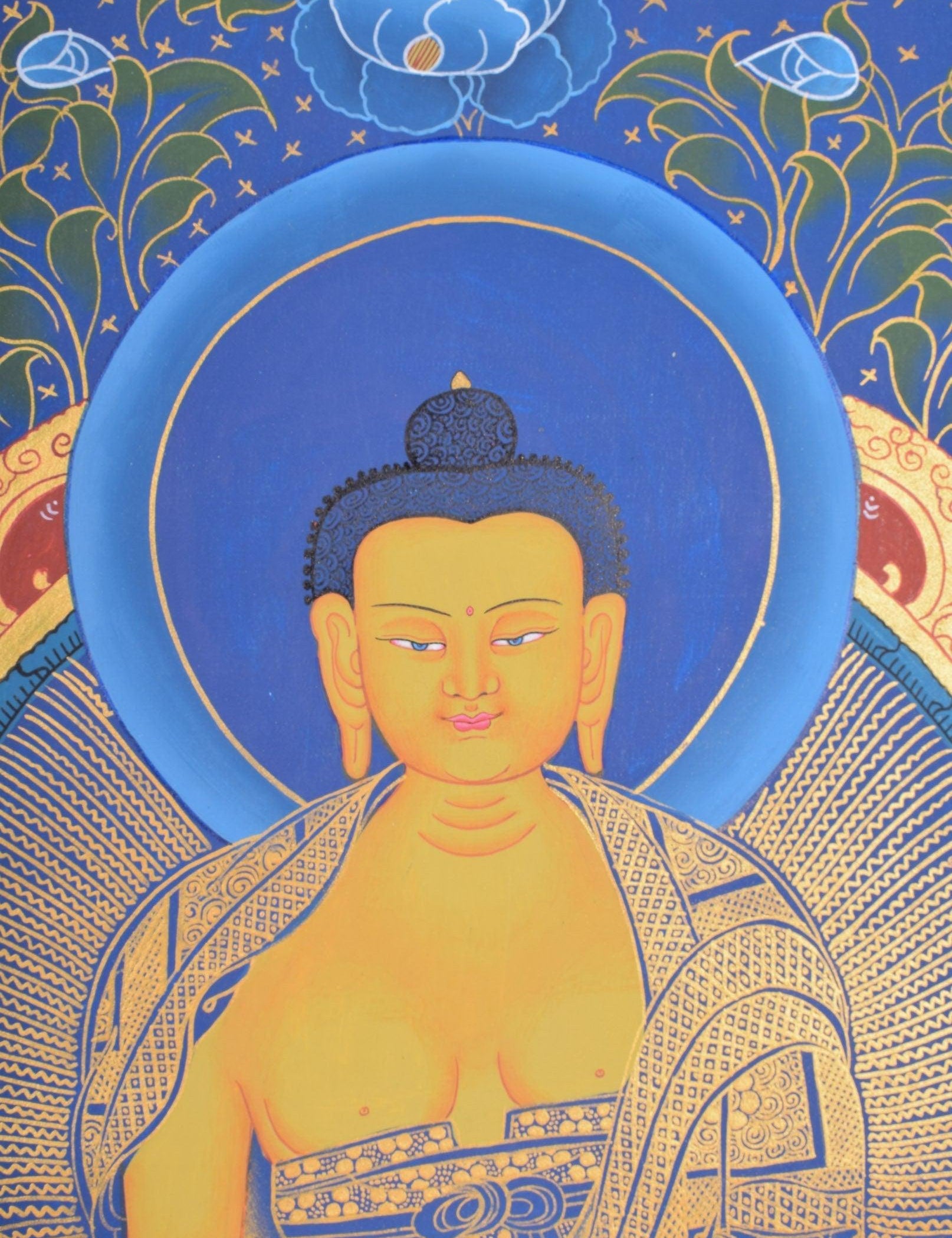 Handmade Thangka Art of Shakyamuni Buddha - Himalayas Shop