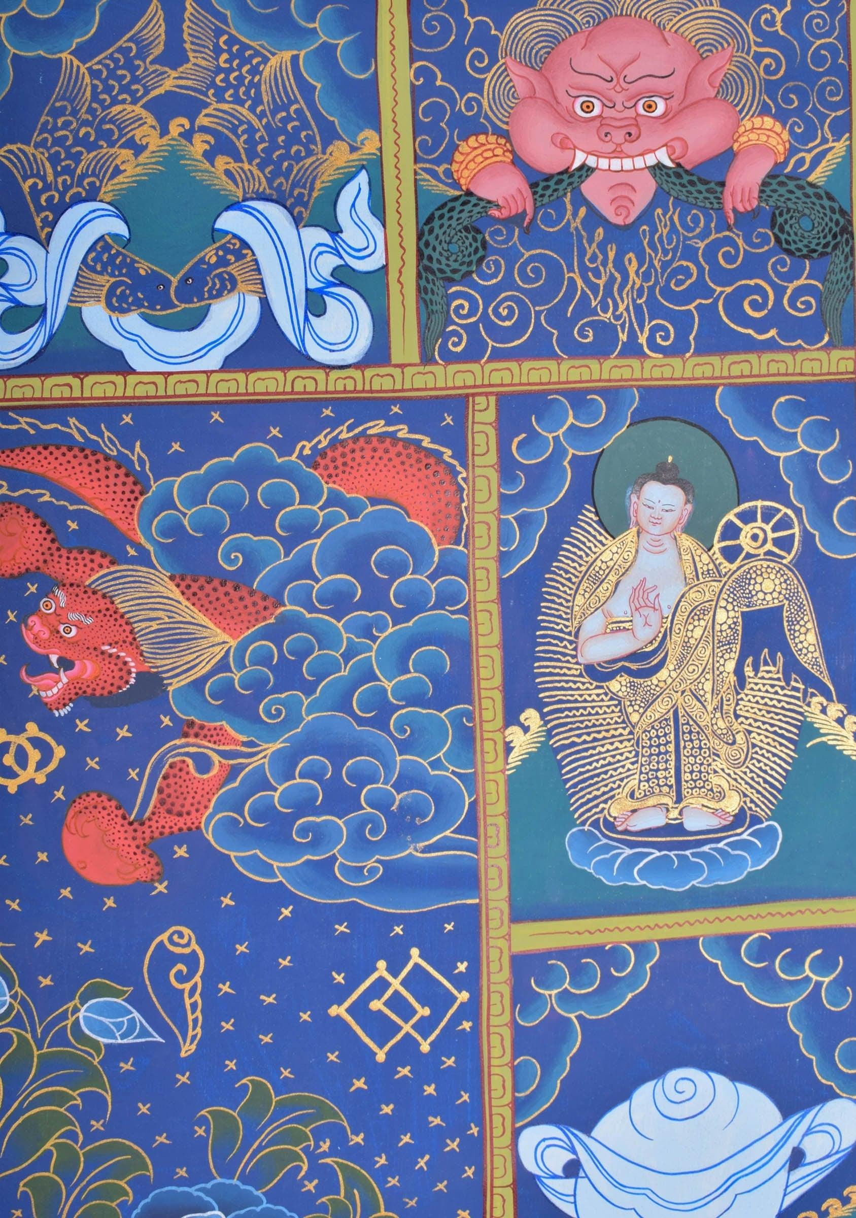 Handmade Thangka Art of Shakyamuni Buddha - Himalayas Shop
