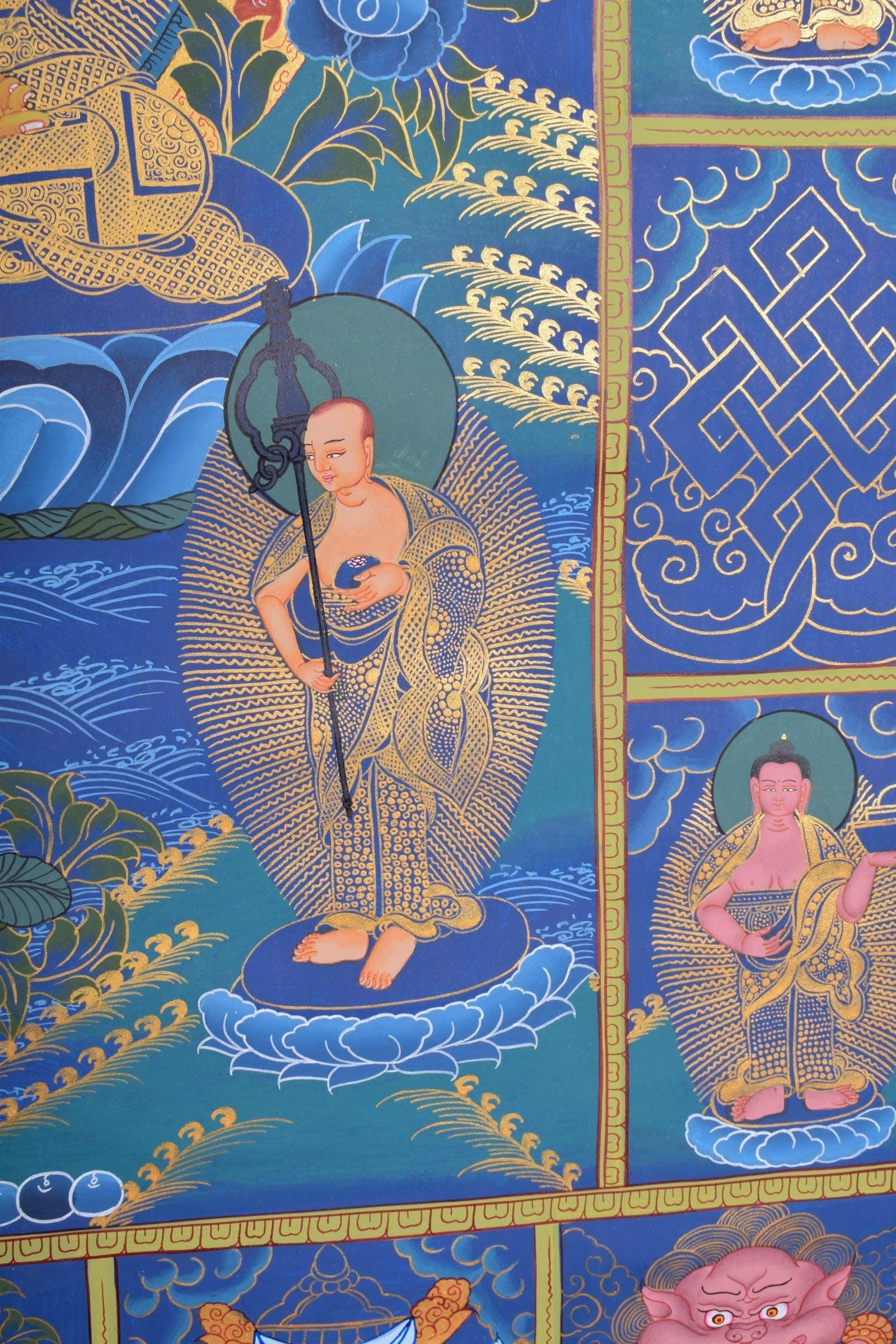 Handmade Thangka Art of Shakyamuni Buddha - Himalayas Shop