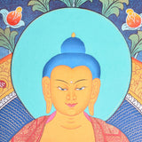Shakyamuni buddha thangka painting for meditational practice and spiritual gift