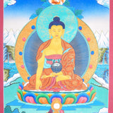 Shakyamuni buddha thangka painting for meditational practice and spiritual gift