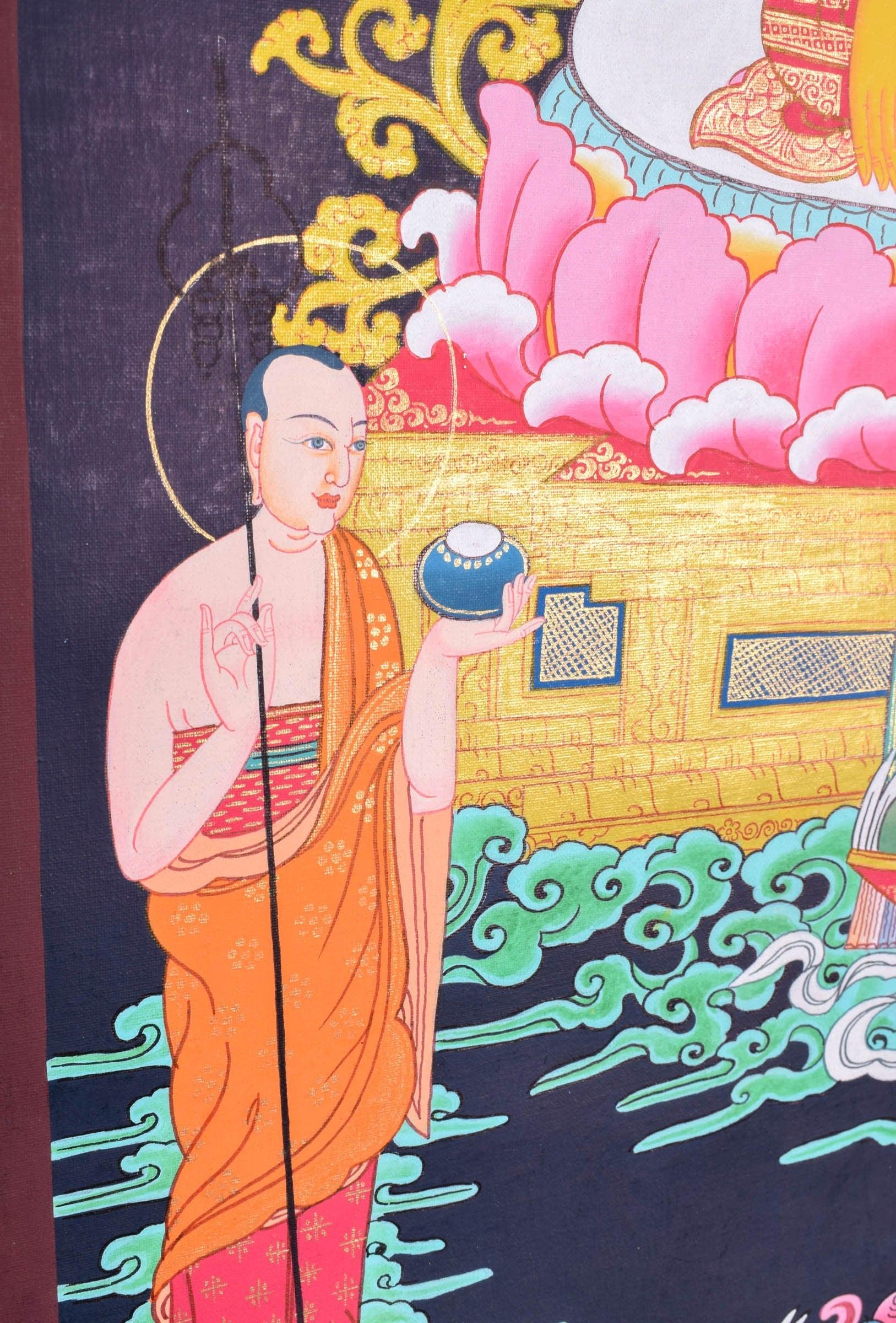 Tibetan Thangka painting of Shakyamuni Buddha - Himalayas Shop
