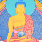 Tibetan Thangka painting of Shakyamuni Buddha - Himalayas Shop