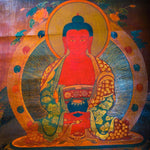Antique Amitabha buddha thangka painting