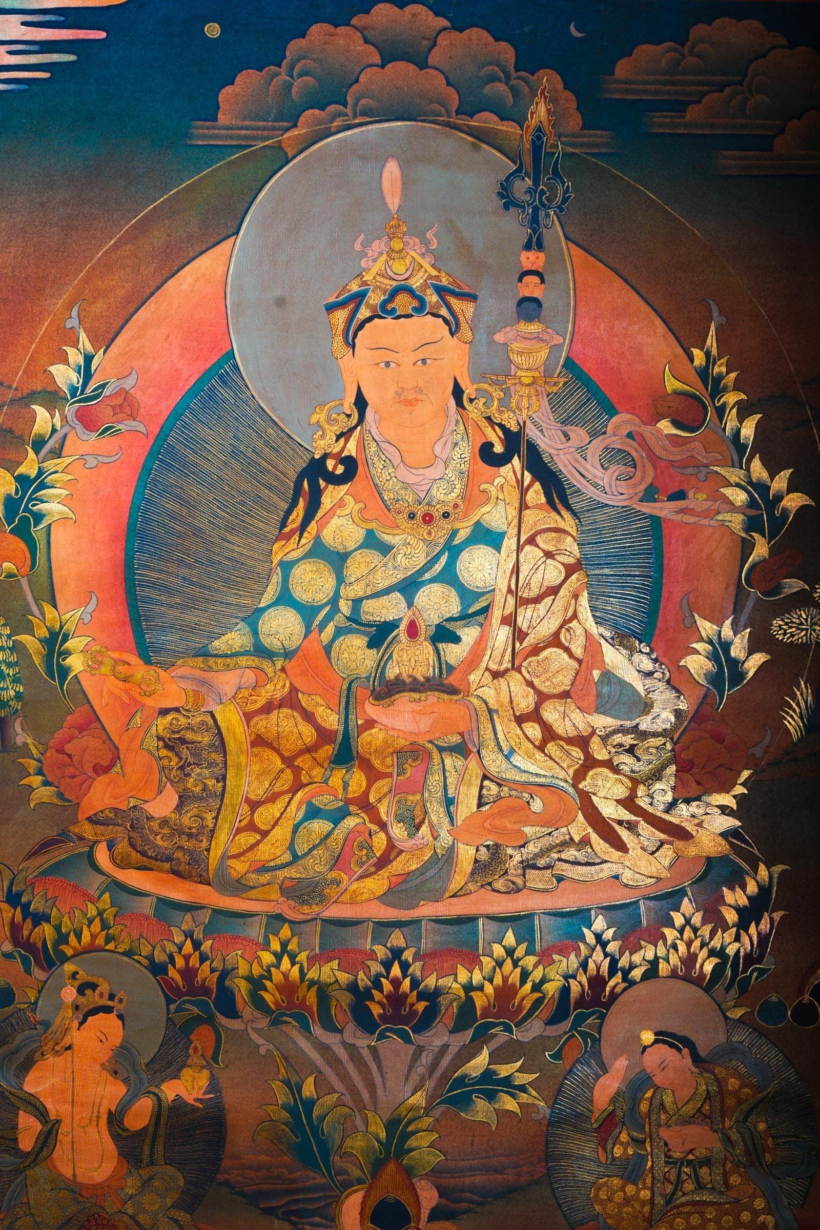Guru Rinpoche Thangka Art made from Nepal