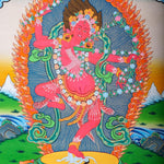 Handmade Kurkulla Thangka Painting for Meditation Practice