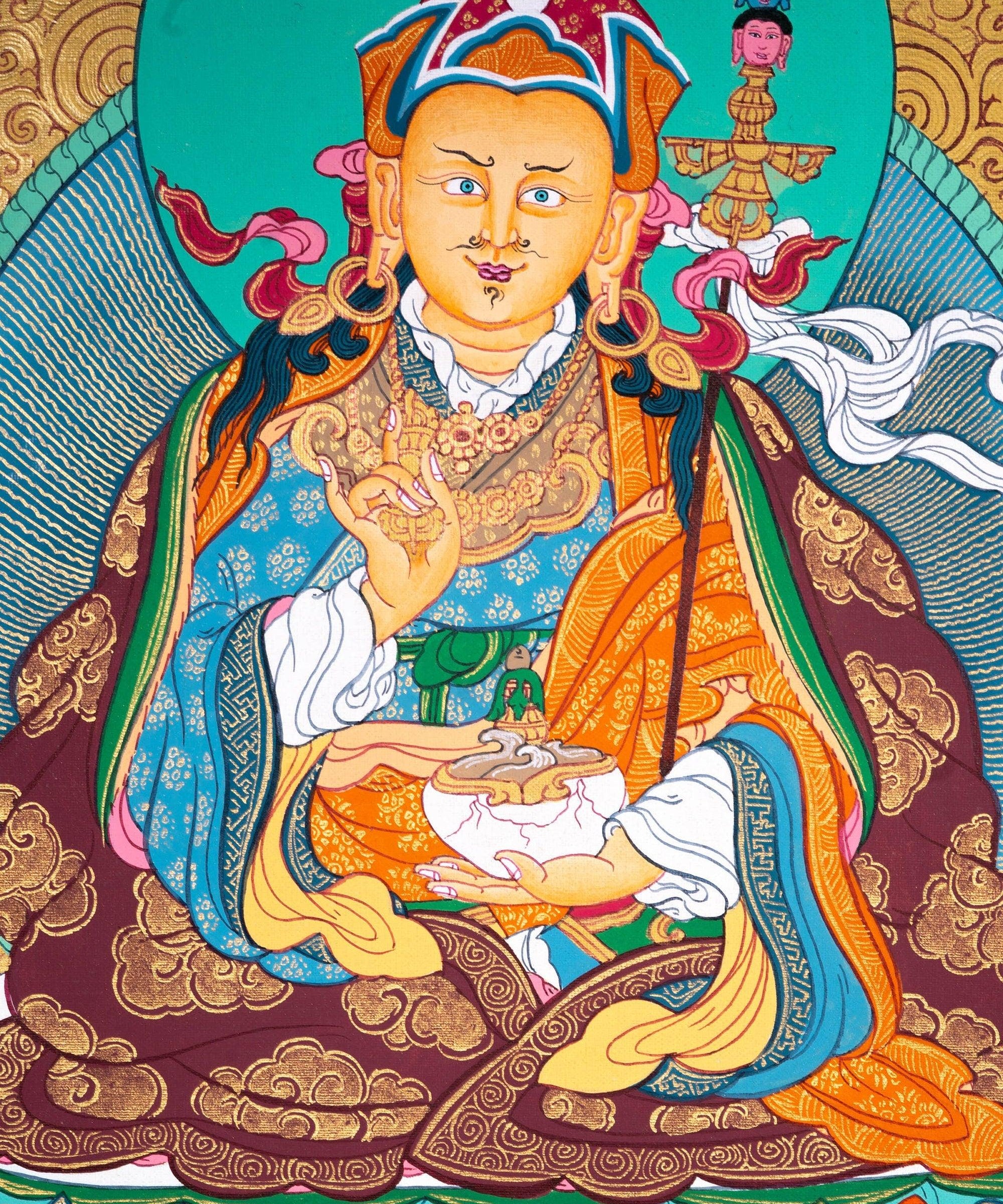 Genuine Thangka of Padmasambhava - Guru Rinpoche