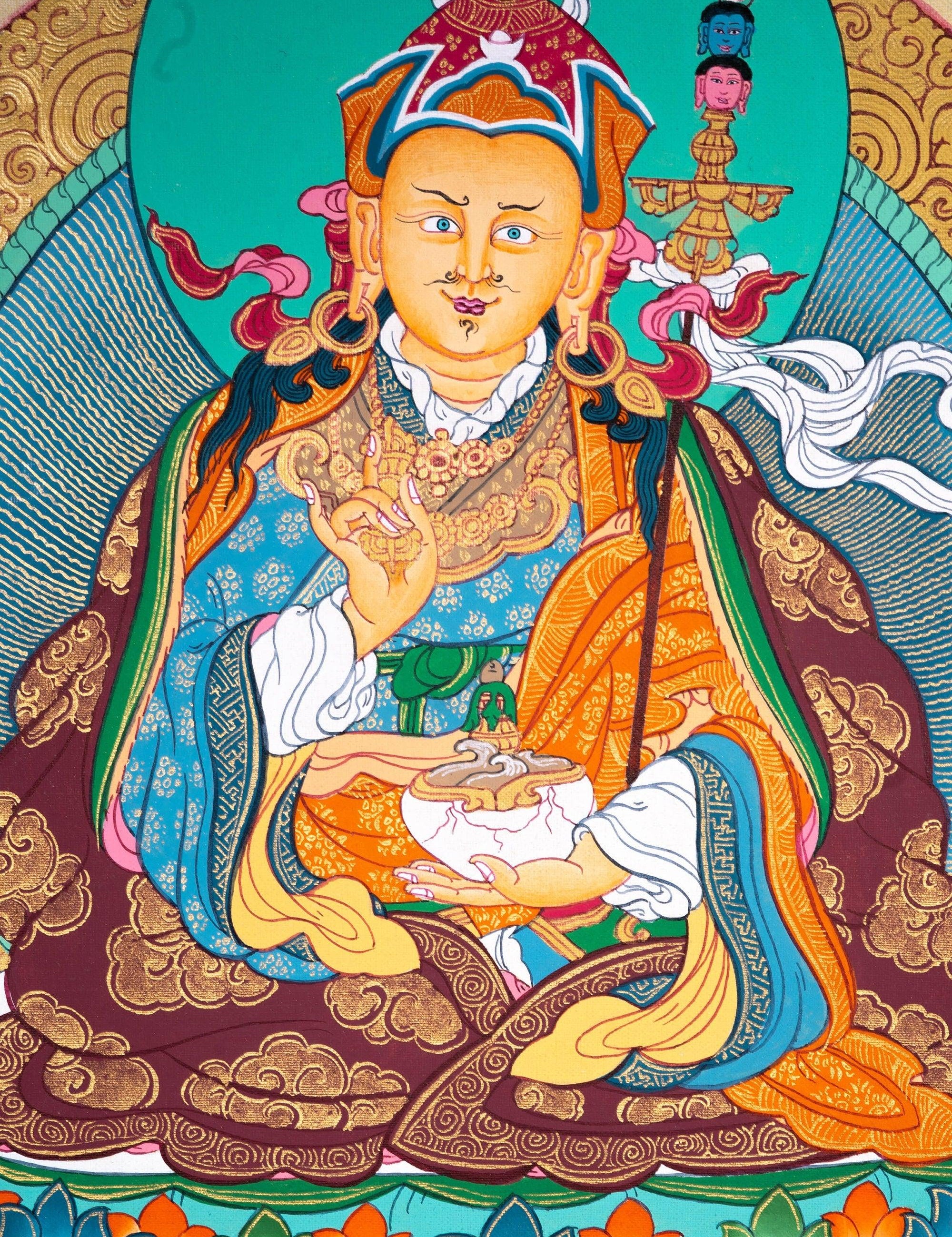 Genuine Thangka of Padmasambhava - Guru Rinpoche