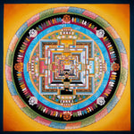 Kalchakra Mandala Thangka Art For Meditational Practice and Spiritual Gifts