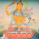 Genuine Hand Arts from Nepal - Manjushri Thangka For Meditational Practice and Spiritual Gifts