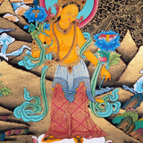 Fine Quality Manjushri Thangka For home decor and and Wall hanging 