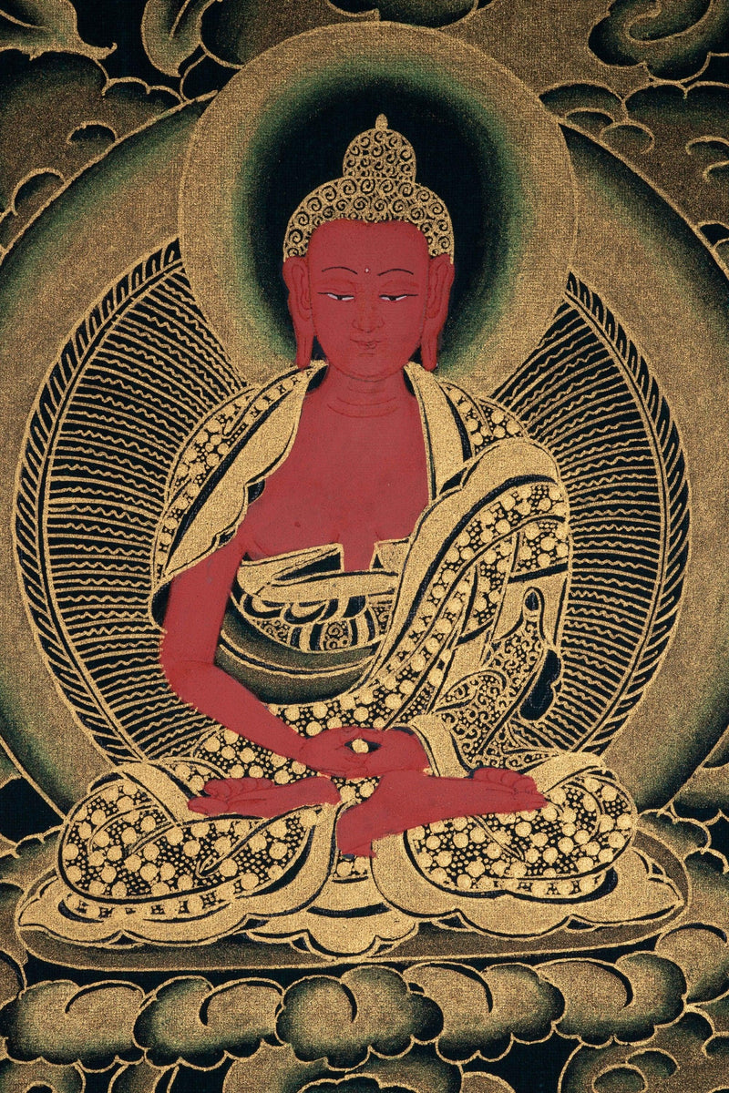 Beautiful Thangka Painting of Shakyamuni Buddha