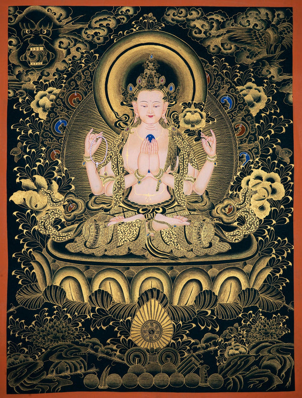 Chenrezig Thangka Painting