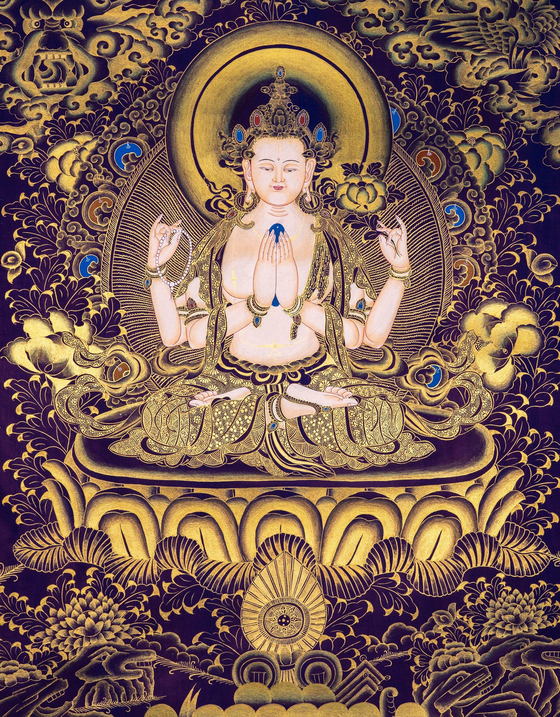 Chengresi Tibetan Thangka
