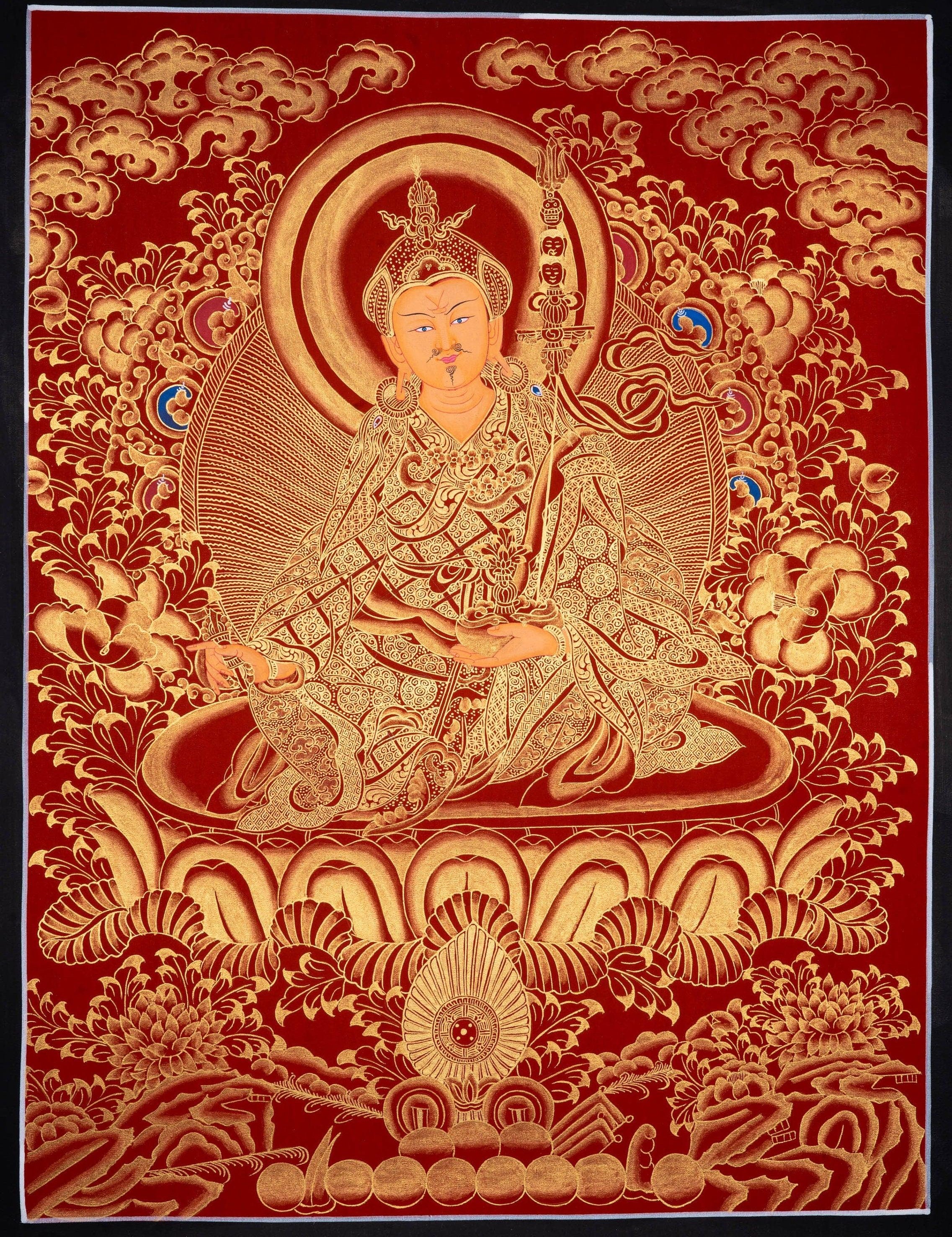 Guru Rinpoche Thangka - Tibetan Painting